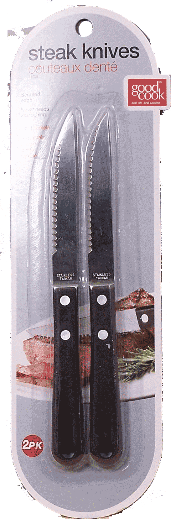 Good Cook  steak knife twin pack Full-Size Picture